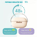 Nevera Cooler Portátil Isotérmica 12L Color Violetai Ideal para Botellas y Latas 48 horas frío