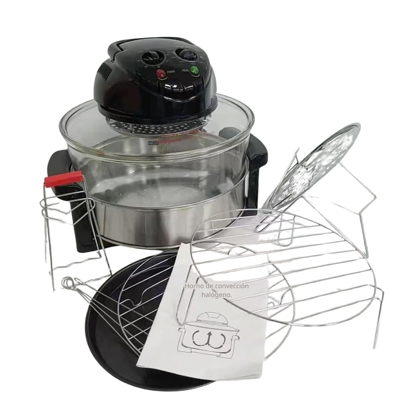 Air Fryer 8 en 1 20L 3500W  Horno halógeno multifunción para asar, hornear y freír sin aceite