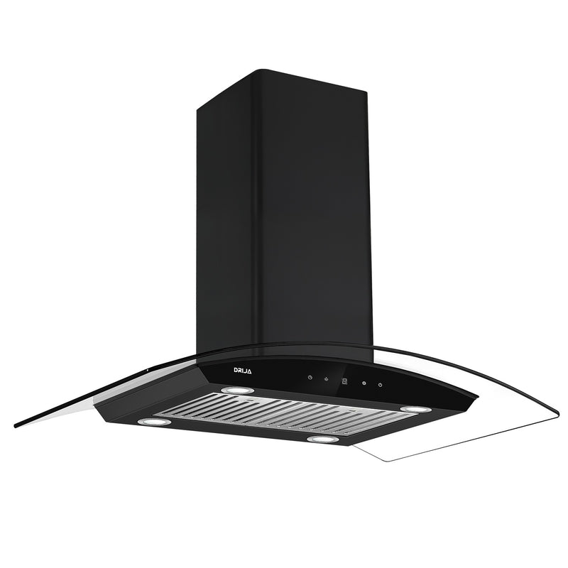 Extractor de grasa Prisma Isla 90. Color Negro