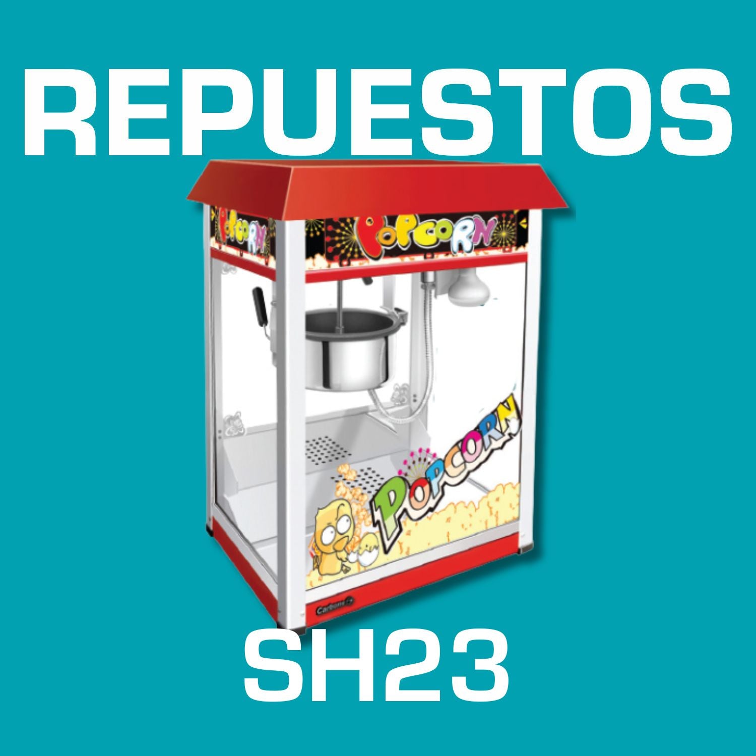 Repuestos Maquina de Popcorn 8 onzas. Codigo SH23