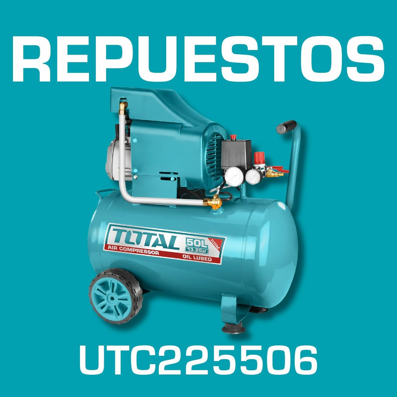 Repuestos de Compresor de aire 2.5Hp 50L. Código UTC225506.