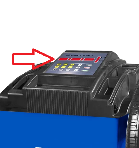 pantalla de control para balanceador de llantas