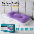 Almohada Cervical Ergonómica 64x36x7cm Carbone MaxRest. TPE Refrigerante Con Enfriamiento Instantáneo y Soporte Cervical. Calidad Hotelera 5 Estrellas.