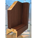 Esquina muestra de exhibición puerta WPC color ROBLE 280X350MM