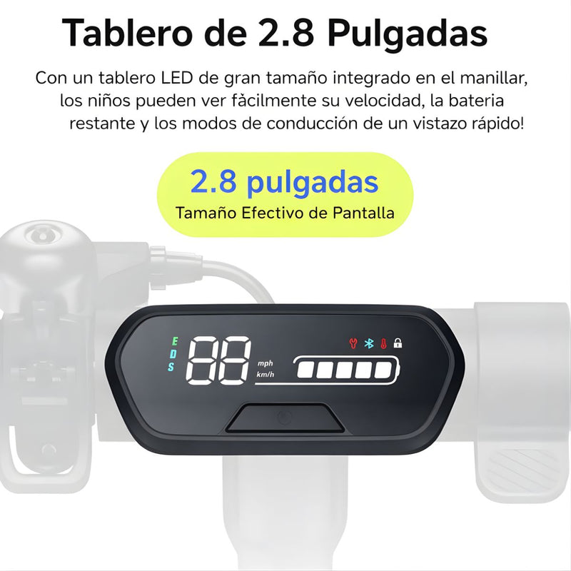 Scooter Segway Ninebot KickScooter C2 Pro. Monopatín Eléctrico Infantil. Autonomía Hasta 17 Km.