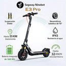 Scooter Segway Ninebot E3 Pro. Monopatín Eléctrico. Autonomía Hasta 55 Km.