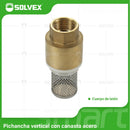 Válvulas De Pie Check Con Resorte Y Filtro De Acero Inoxidable. Evita Retroceso De Agua.