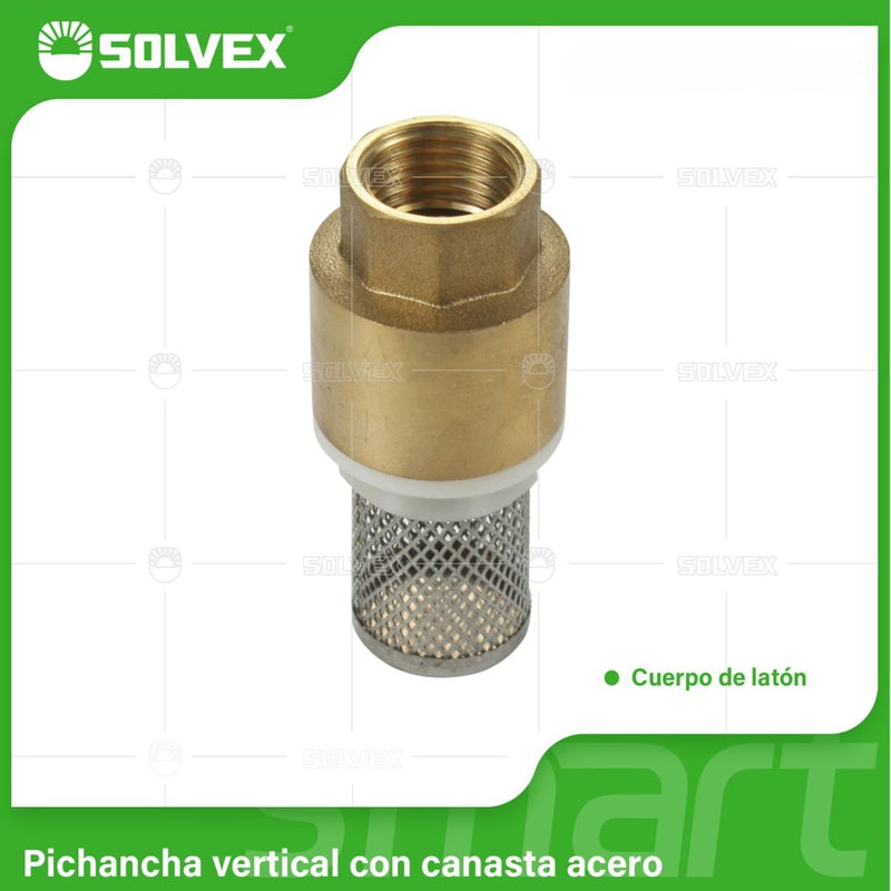 Válvulas De Pie Check Con Resorte Y Filtro De Acero Inoxidable. Evita Retroceso De Agua.