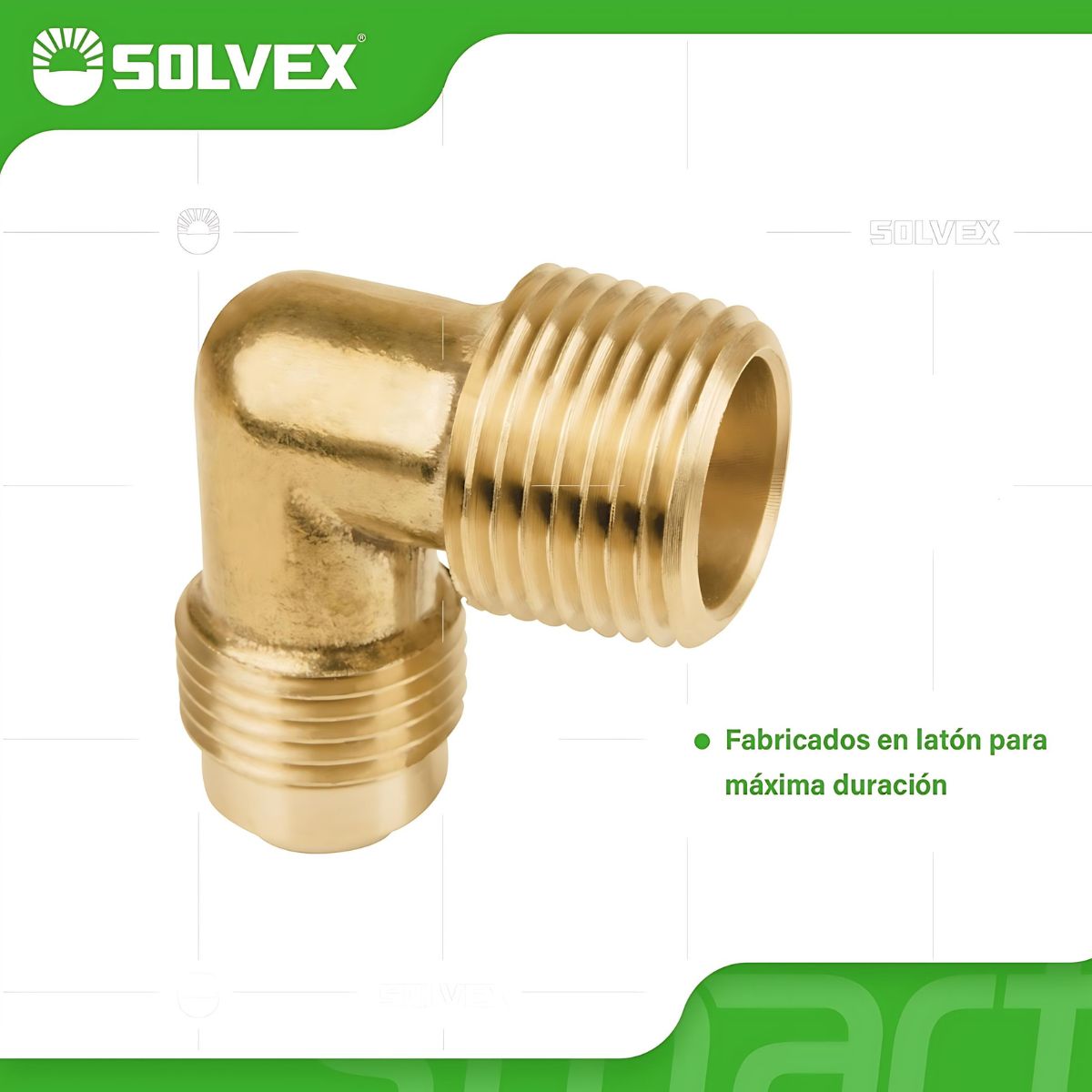 Codos De 90° NPT de latón. Conectores Para Gas Y Plomería.