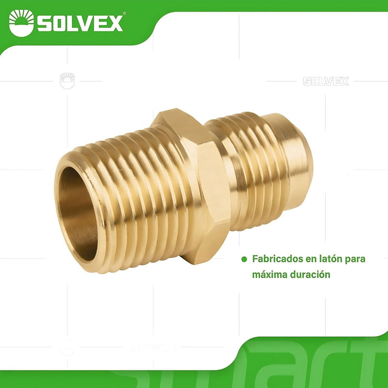 Niples Terminales De Latón NPT Rosca Externa. Conectores Para Gas Y Plomería.