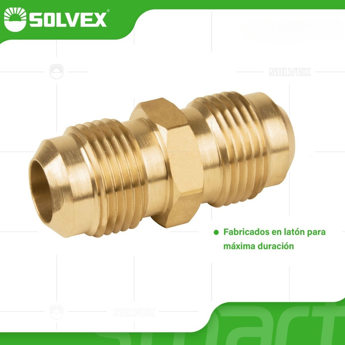 Niples Unión Flare De Latón. Conectores Para Gas Y Plomería.