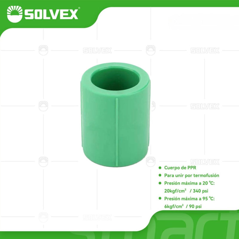 Coples De PPR. Uniones Rectas Para Tuberías Termofusión Agua Fría Y Caliente. Couplings.