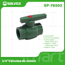 Válvula de Bola PPR 3/4". Conector de Esfera Termofusión para Agua. Apertura Rápida.