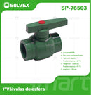 Válvula de Bola PPR 1". Conector de Esfera Termofusión para Agua. Apertura Rápida.