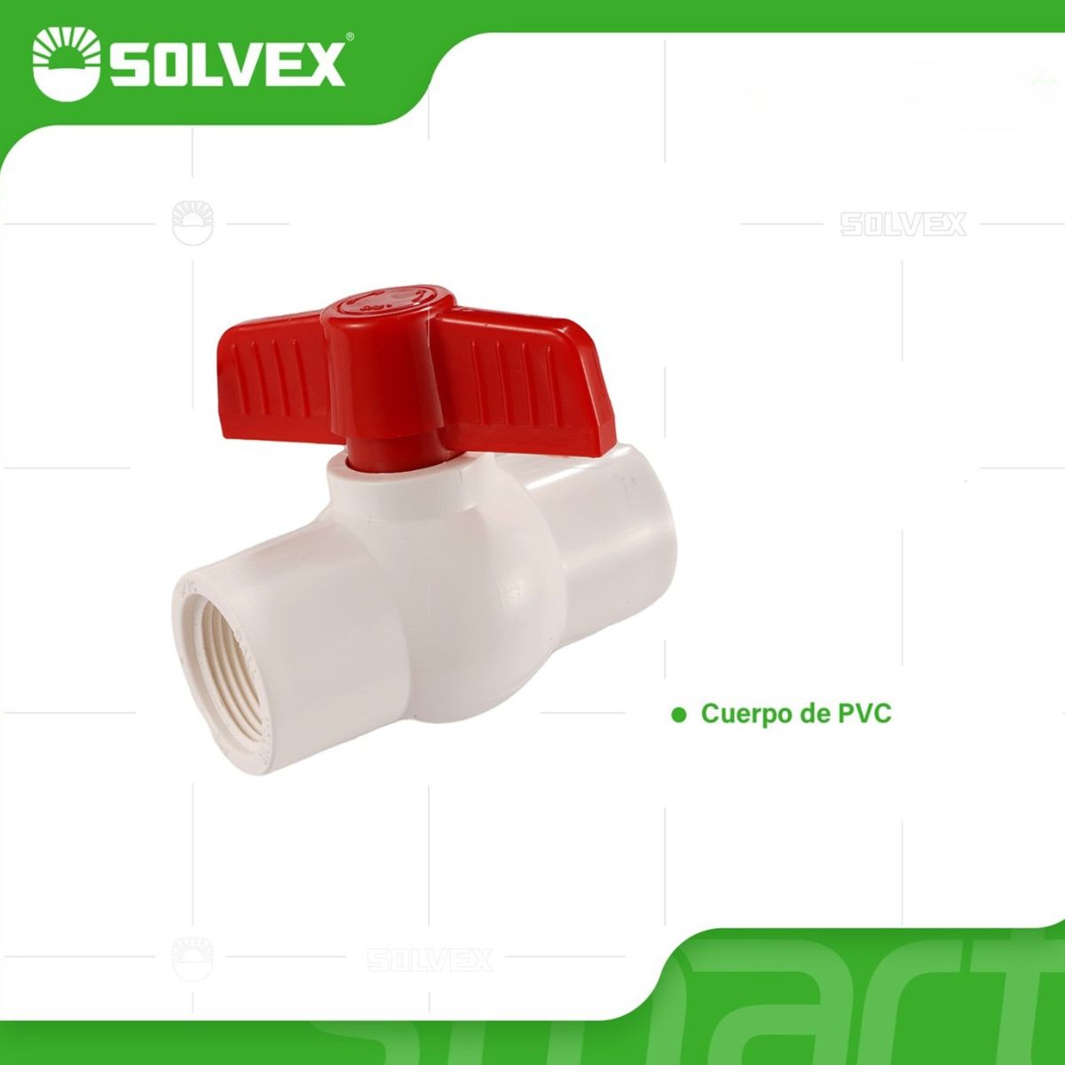 Válvulas de Bola PVC. Llaves de Esfera para Agua Potable. Presión 150 psi.