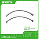 Tubos De Abasto Mangueras Flexibles (Par). Acero Inoxidable Trenzado Con Tuercas Metálicas H1/2'' x H1/2''.