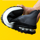 Botas Zapatillas De Seguridad con Punta De Acero. Color rosado y negro. Calzado de Trabajo Atlético. Anticlavos.