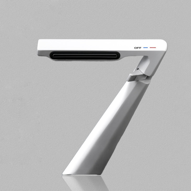 Grifo para lavamanos 21 cm Monomando pluma lavabo color Blanco de alta calidad