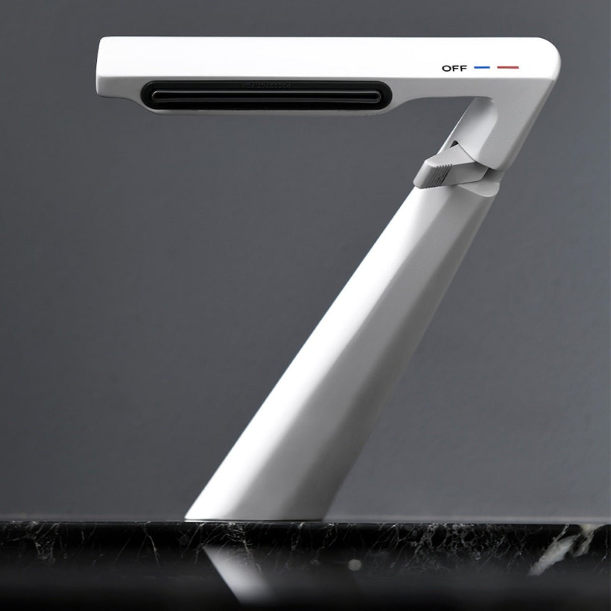 Grifo para lavamanos 21 cm Monomando pluma lavabo color Blanco de alta calidad