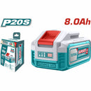 Batería 20V 8.0Ah. Indicador Led de carga. Compatible con múltiples Herramientas Total