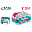 Bateria 6.0 Ah. 20V Lithium-Ion  Indicador Led de carga. Compatible con multiples Herramientas Total