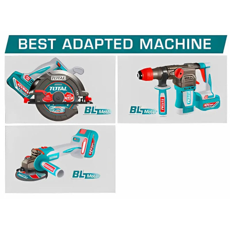 Batería 42V 2.5 Ah Litio Indicador LED de carga. Compatible con múltiples Herramientas TOTAL