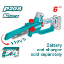 Sierra Podadora Inalámbrica 20V. Long.6" (15cm). Batería y cargador se venden por separado.