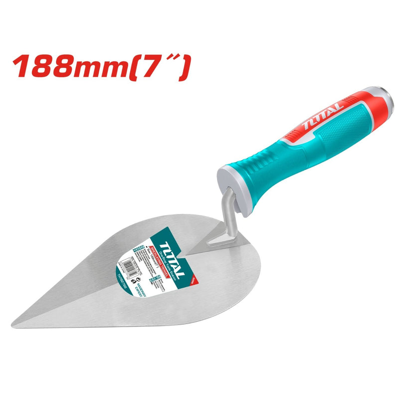 Palustre de albañilería con mango plástico 7" (188 mm). Diámetro de la barra 9.5 mm.
