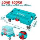 Plataforma Rodante para Herramientas Carga Max 100Kg  537 x 360 mm Ideal para apilar caja de herramientas.