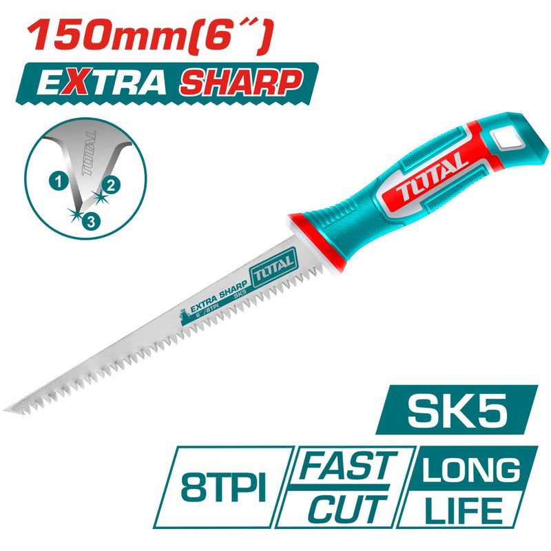 Serrucho para gypsum 6" Dientes triples