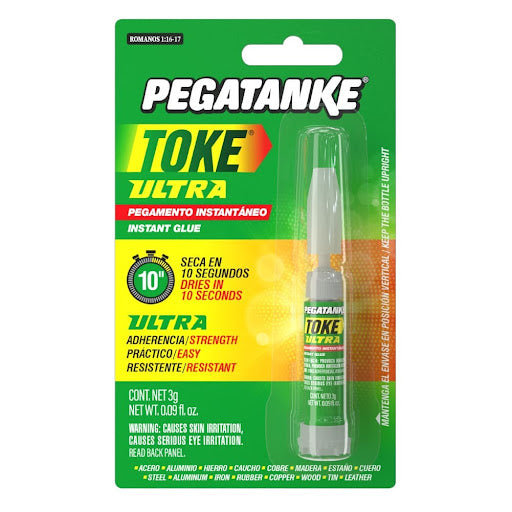 Pegamento instantáneo toke ultra 3 gramos. Pegatanke