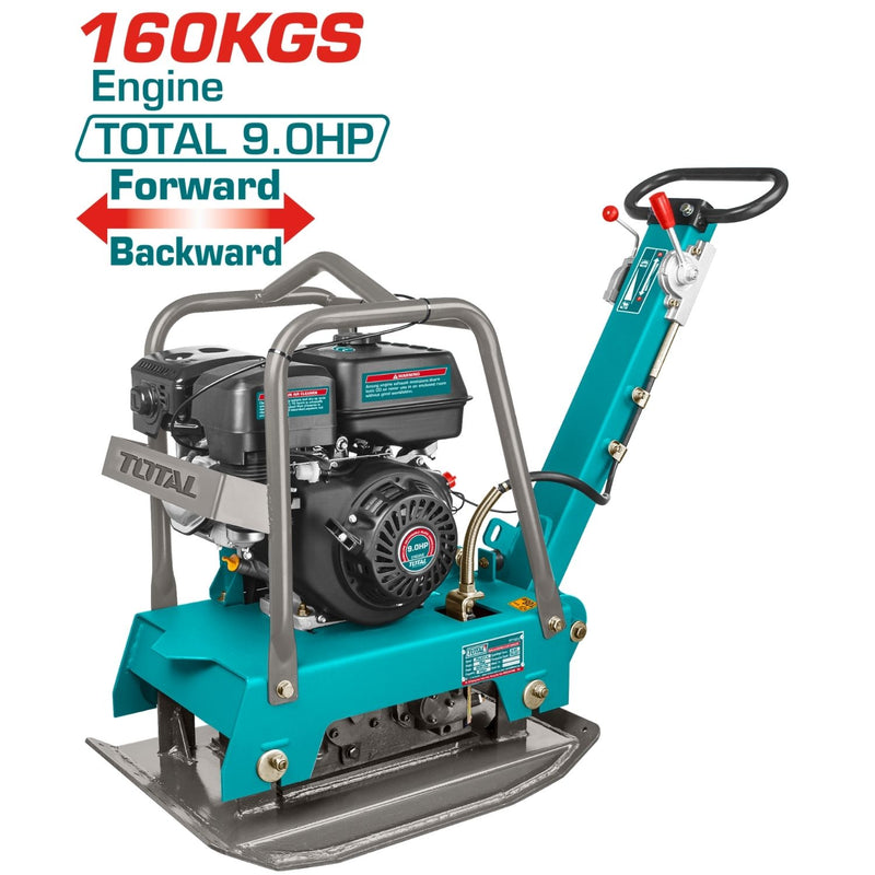 Compactadora de plato reversible a gasolina de 6.0kW (9.0HP) Fuerza Centrífuga 30.5Kn