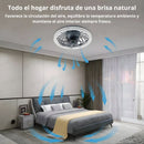 Ventilador De Techo Con Luz LED 34W. Lámpara Con Abanico Integrado. Control Remoto Y luz Regulable En 3 Tonos.