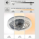 Ventilador De Techo Con Luz LED 34W. Lámpara Con Abanico Integrado. Control Remoto Y luz Regulable En 3 Tonos.