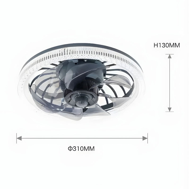 Ventilador De Techo Con Luz LED 34W. Lámpara Con Abanico Integrado. Control Remoto Y luz Regulable En 3 Tonos.