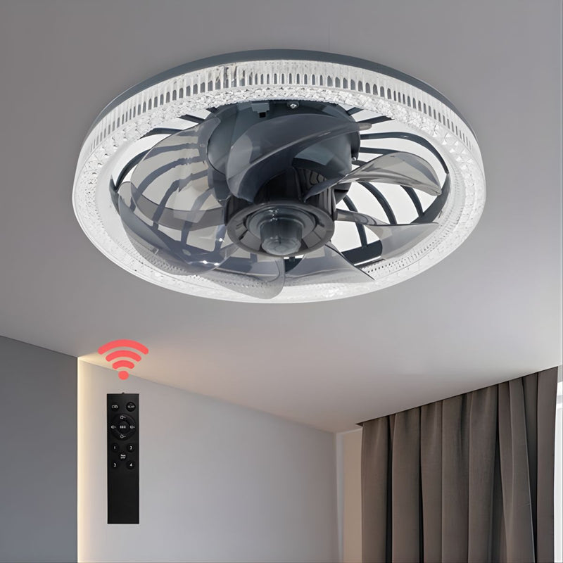 Ventilador De Techo Con Luz LED 34W. Lámpara Con Abanico Integrado. Control Remoto Y luz Regulable En 3 Tonos.