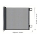 Puerta Retráctil de Seguridad. Barrera de Protección para Niños y Mascotas. Malla Extensible para Escaleras y Puertas 130×78 cm.