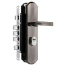 Cerradura De Seguridad Embutida Para Puertas De 45 a 55mm. Con Cilindro De Acero Inoxidable. Incluye 7 Llaves Doble Apertura.