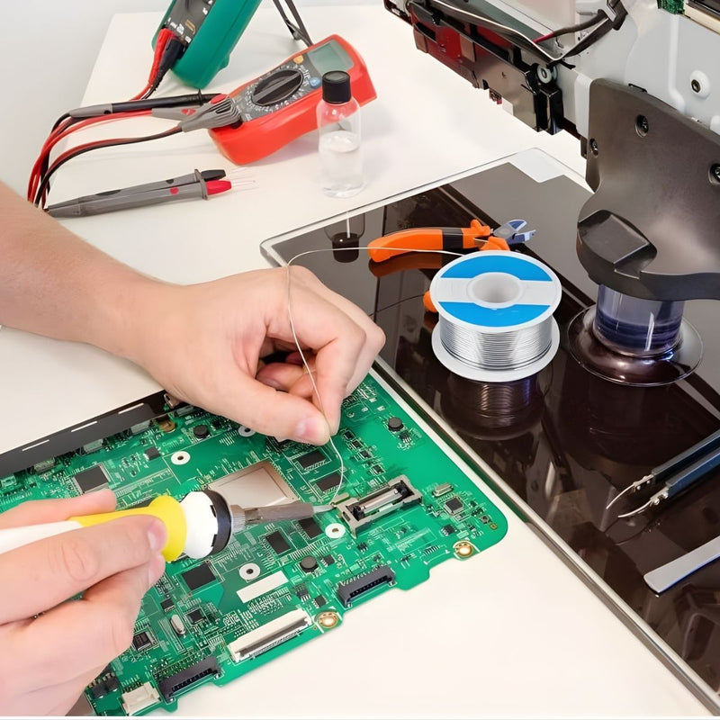 Rollos Cautin Estaño 63% Y Plomo Para Soldar (50grs). Alambres De Soldadura De Alta Conductividad Para Electrónica. Contenido Fundente 2%. Punto De Fusión 183°C.