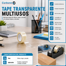 Tape transparente. Cinta adhesiva multiusos para oficina y hogar.