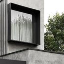 Perfil Marco Moldura cajón Perimetral Arquitectónico, Aluminio 2.5 mm 6063-T5 Decorativo para Fachadas y vanos de Ventanas 230 x 50 x 5850 mm
