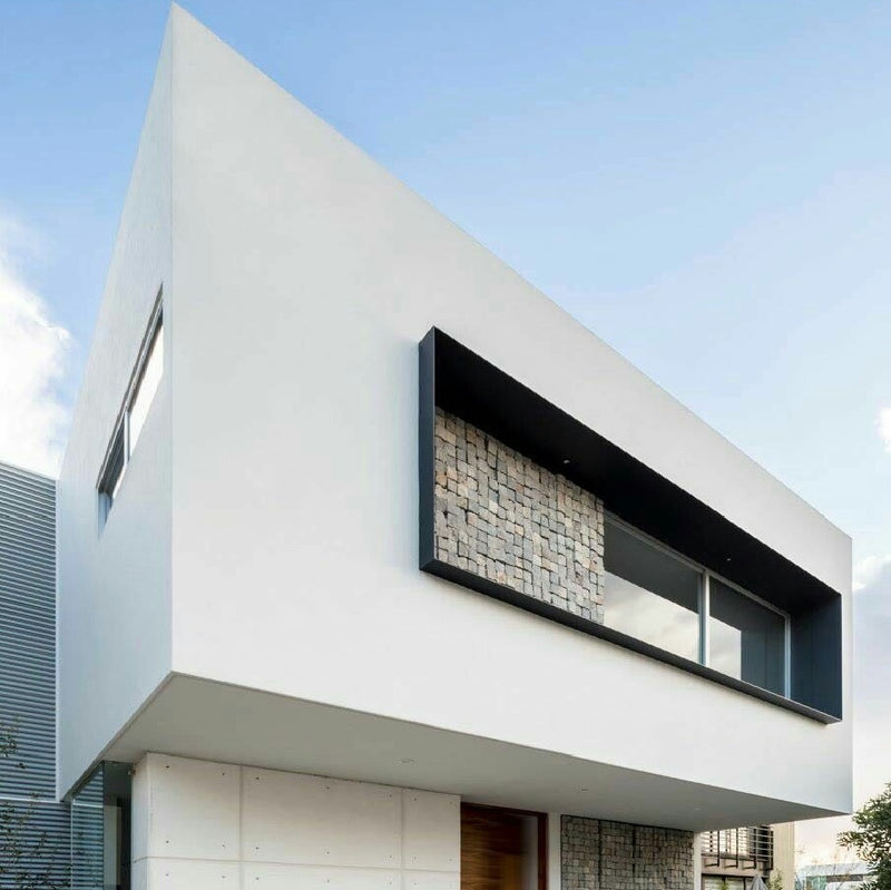 Perfil Marco Moldura cajón Perimetral Arquitectónico, Aluminio 2.5 mm 6063-T5 Decorativo para Fachadas y vanos de Ventanas 230 x 50 x 5850 mm