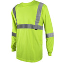 Camisas Suéter De Seguridad Con Rayas Reflectivas. (Color Verde Fosforescente). Manga Larga