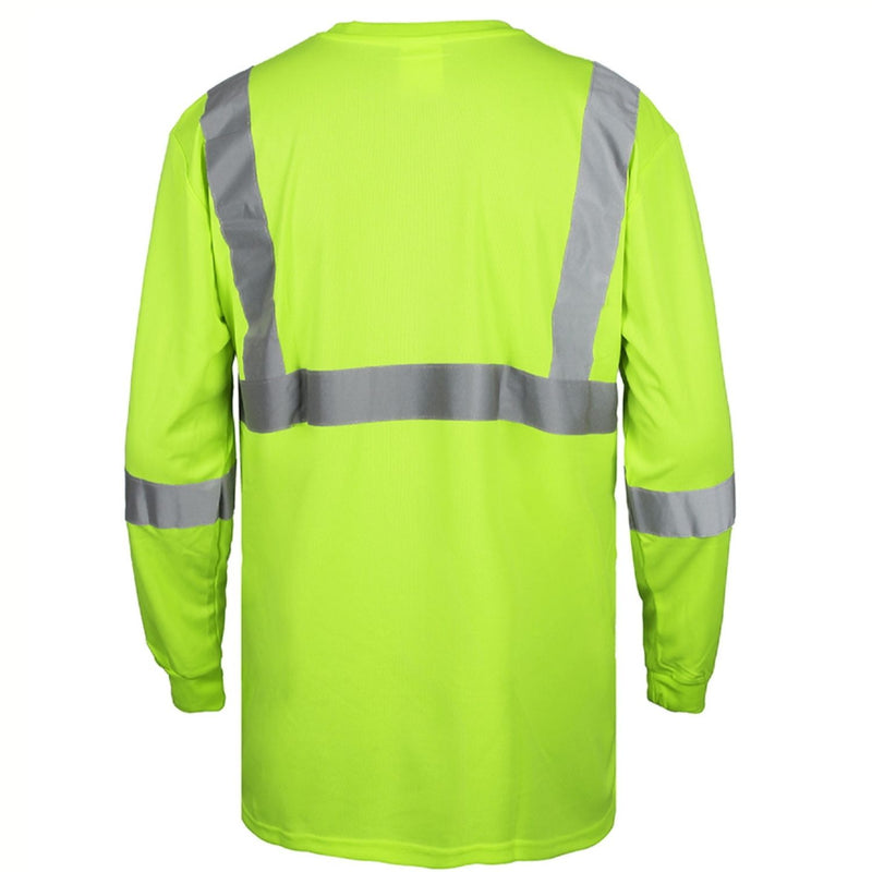 Camisas Suéter De Seguridad Con Rayas Reflectivas. (Color Verde Fosforescente). Manga Larga