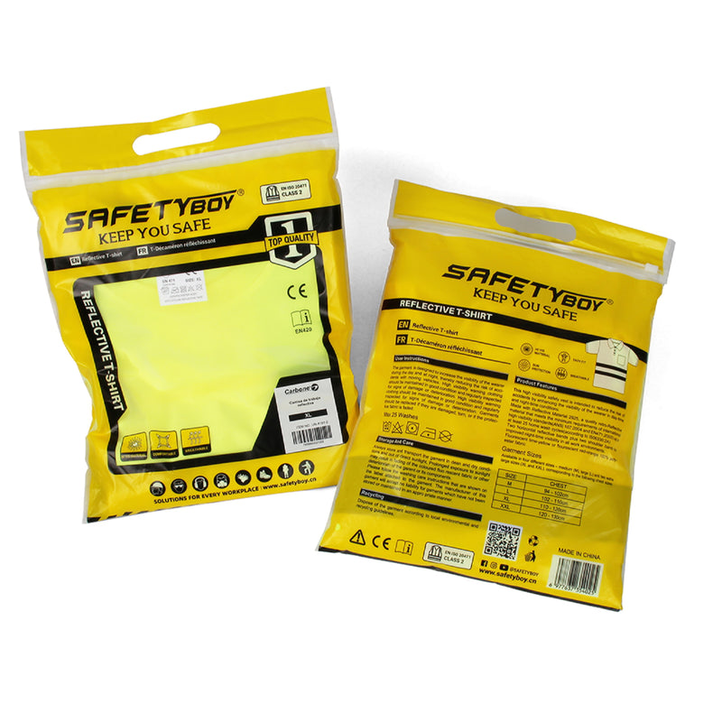 Camisas Suéter De Seguridad Con Rayas Reflectivas. (Color Verde Fosforescente). Manga Larga