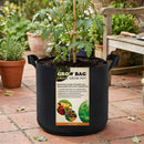 Bolsas de Cultivo Para Plantas. Macetas de tela Con Asas. Bolsas Para Huerto Con Drenaje. Color negro. Grow Bags Reutilizables y Transpirables.