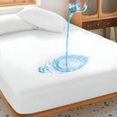 Protector De Colchón Impermeable Queen (152x203+46cm). Funda Antialérgica y Antiácaros Transpirable Anti-Derrames. Cubre colchón lavable.