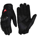 Guantes para Moto Compatibles con Celulares Touchscreen. Carcasa de Fibra de Carbono Anticaídas. Transpirables y Antideslizantes. Color Negro.