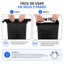 Bolsa seca Impermeable con Funda Waterproof para Celular. Mochila con Cierre Hermético para Playa, Kayak, Camping y Deportes Acuáticos. Color Negro.