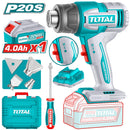 Pistola de calor 20V 300/550°C Flujo de aire: 100/200 L/min Incluye Batería y cargador. Blower